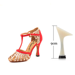 Ladingwu 2021 Nový štýl salsa tanečných topánok pre ženy a dievčatá latinskoamerické tanečné topánky, semišové trblietavé topánky s mäkkou podrážkou, spoločenské tanečné topánky, tanečné san