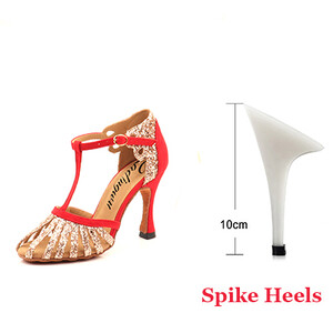 Ladingwu 2021 Nový štýl salsa tanečných topánok pre ženy a dievčatá latinskoamerické tanečné topánky, semišové trblietavé topánky s mäkkou podrážkou, spoločenské tanečné topánky, tanečné san