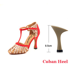 Ladingwu 2021 Nový štýl salsa tanečných topánok pre ženy a dievčatá latinskoamerické tanečné topánky, semišové trblietavé topánky s mäkkou podrážkou, spoločenské tanečné topánky, tanečné san