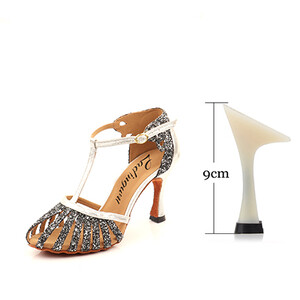 Ladingwu 2021 Nový štýl salsa tanečných topánok pre ženy a dievčatá latinskoamerické tanečné topánky, semišové trblietavé topánky s mäkkou podrážkou, spoločenské tanečné topánky, tanečné san