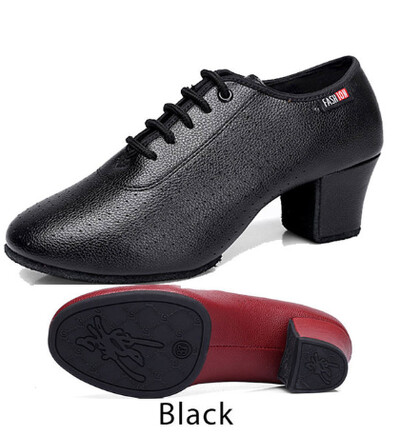 Női latin tánccipő Salsa báltermi cipő puha talpú Breath PU női gyakorló tánccipő, 5 cm-es sarkú női tánccipő