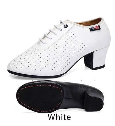 Női latin tánccipő Salsa báltermi cipő puha talpú Breath PU női gyakorló tánccipő, 5 cm-es sarkú női tánccipő