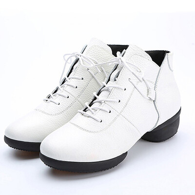 Dámske tanečné topánky z pravej kože, moderné tanečné topánky pre dievčatá, jazzové topánky s mäkkou podrážkou, dámske latino topánky Four Seasons