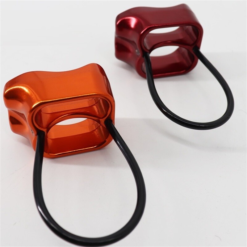 Klinšu kāpšanas ATC Descender alumīnija 25kN iekštelpu kāpšanas sienas aizsargs āra nolaišanās alpīnisma takelāžas aprīkojums