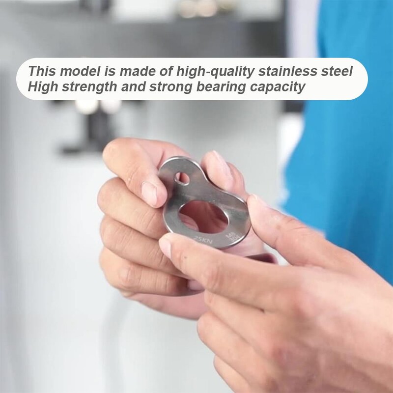 Laipiojimo uolomis inkarai, nerūdijančio plieno pakabos varžtas, sklandus plėšimo blokas, išgyvenimo įranga, stovyklavimo reikmenys žygiams M8/10