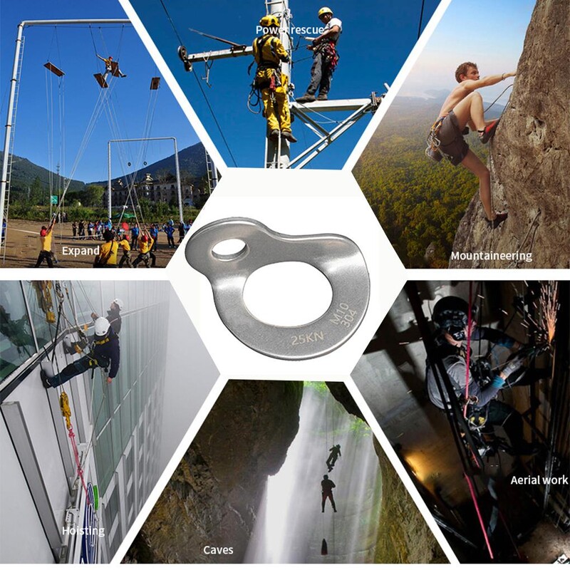 Laipiojimo uolomis inkarai, nerūdijančio plieno pakabos varžtas, sklandus plėšimo blokas, išgyvenimo įranga, stovyklavimo reikmenys žygiams M8/10