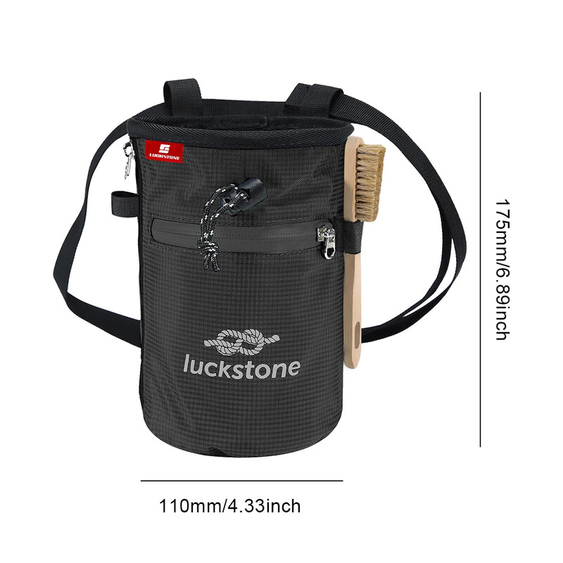 Magnēzija maisa klinšu kāpšanas krīta soma Ūdensnecaurlaidīga kabata svara celšanai āra boulderinga magnēzija maisiņā kāpšanas aprīkojums