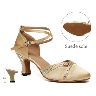SWDZM odos tonas Satino kalnų krištolas Modernūs šokių batai Lotynų Amerikos šokių batai Vestuviniai batai Baotou Kalnų krištolas aukštakulniai sandalai