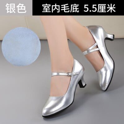 Dámske štandardné tanečné topánky na vysokom podpätku, dámske dievčenské spoločenské tanečné topánky s mäkkou podrážkou, moderné tanečné topánky na salsu a latino topánky.