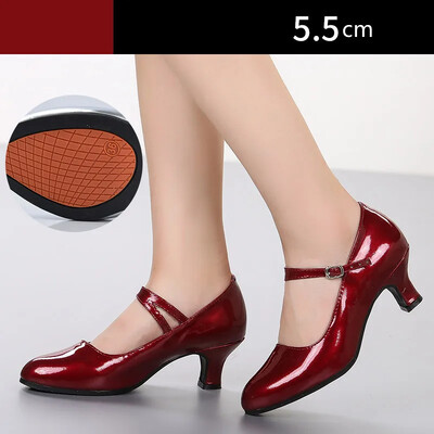 Dámske štandardné tanečné topánky na vysokom podpätku, dámske dievčenské spoločenské tanečné topánky s mäkkou podrážkou, moderné tanečné topánky na salsu a latino topánky.