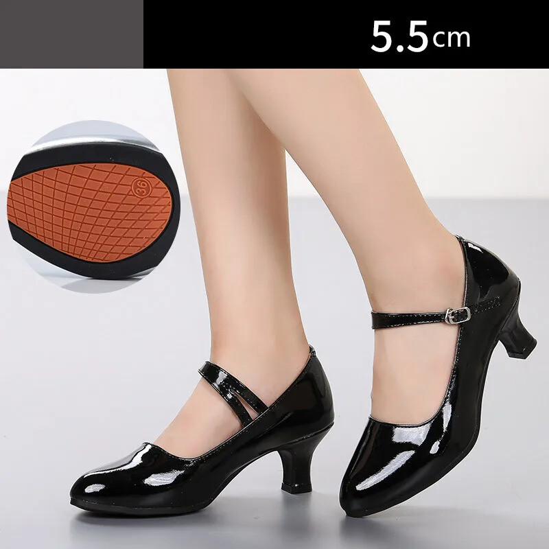 Dámske štandardné tanečné topánky na vysokom podpätku, dámske dievčenské spoločenské tanečné topánky s mäkkou podrážkou, moderné tanečné topánky na salsu a latino topánky.