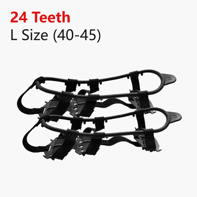 1 pāris 18 zobu ledus satvērēja tapas apaviem pret slīdēšanu pārgājieniem kāpšana sniega tapas krampji skavas Ķēdes nagi rokturi zābaki pārvalks