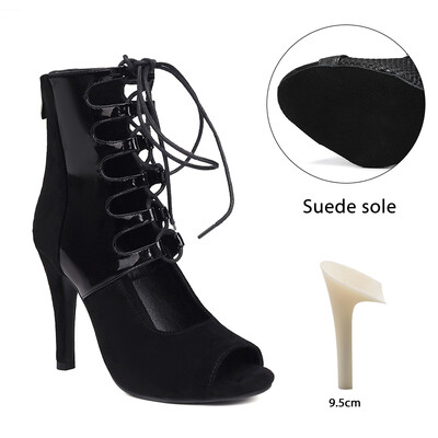 Moteriški aukštakulniai juodi Sexy Pole Dance Batai Šokams Moteriški Lotynų Batai Mergaičių Ballų Modernūs Moteriški Tango Salsa Elegantiški batai