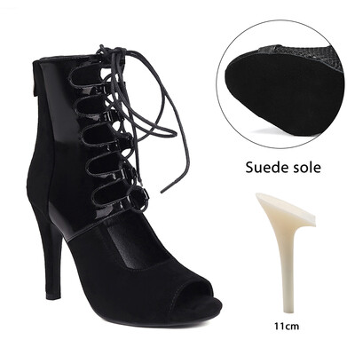 Moteriški aukštakulniai juodi Sexy Pole Dance Batai Šokams Moteriški Lotynų Batai Mergaičių Ballų Modernūs Moteriški Tango Salsa Elegantiški batai