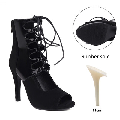 Moteriški aukštakulniai juodi Sexy Pole Dance Batai Šokams Moteriški Lotynų Batai Mergaičių Ballų Modernūs Moteriški Tango Salsa Elegantiški batai