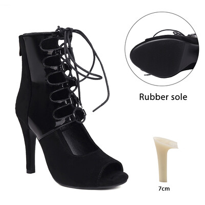 Moteriški aukštakulniai juodi Sexy Pole Dance Batai Šokams Moteriški Lotynų Batai Mergaičių Ballų Modernūs Moteriški Tango Salsa Elegantiški batai