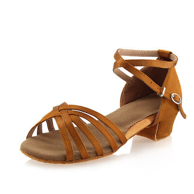 Meiteņu Latin Ballroom Tango Salsa Tango Sieviešu Salsa Rumba Latīņu deju apavi Latīņu deju apavi zempapēžu kurpes 3 krāsas