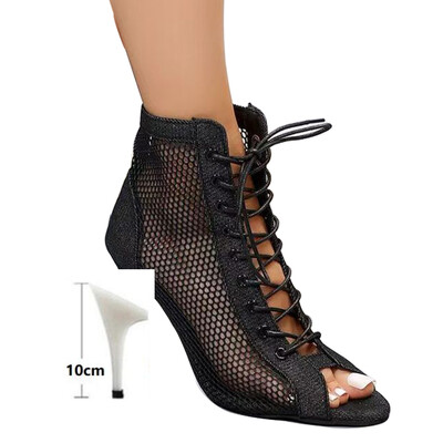 Dámske tanečné topánky, jazzové tanečné topánky, latinskoamerické tango, spoločenské tanečné topánky, swingové topánky s rybími ústami, gladiátorské sandále na vysokom podpätku