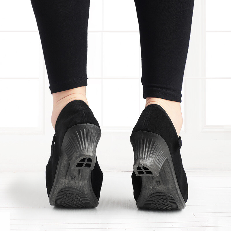 Čierne flanelové topánky na vonkajšie použitie, odolné voči slnečnému žiareniu, folklórne fitness, joga, učiteľka, latinskoamerické spoločenské topánky, baletné tanečné topánky, ženy a dievčatá