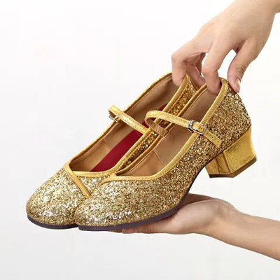 „Zapatillas Mujer“ lauko šokių batai Lotynų kalbos moterų šokių batai „Salsa“ pobūvių moterų batai su apvaliais pirštais Didesnio dydžio 41