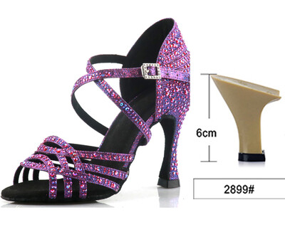 2020 m. Profesionalūs suaugusiųjų Kalnų krištoliniai Lotynų Amerikos šokių batai 10 cm aukštakulniai minkšti Samba Lumba Chacha šokių batai