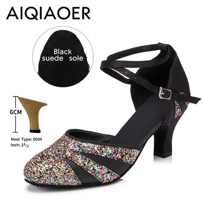 Latinskoamerické tanečné topánky dáma salsa tango klub stretnutie dievčatá vysoký podpätok vonkajšie uzavretá špička topánky šport