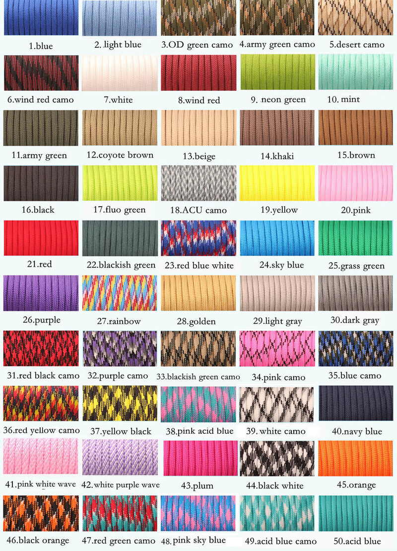 GEGEDA Paracord 550 Snur de parașuta Snur Cort Cort Guyline Mil Spec Type III 7 Toroane 50FT 100FT pentru drumeții Camping