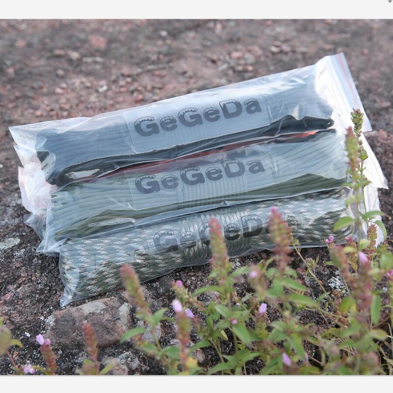 GEGEDA Paracord 550 Snur de parașuta Snur Cort Cort Guyline Mil Spec Type III 7 Toroane 50FT 100FT pentru drumeții Camping