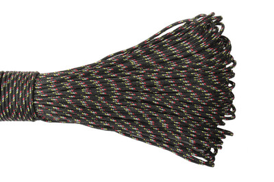 GEGEDA 2 mm atspindintis „Paracord“ 3 vijų „Paracord“, skirtas išgyvenimui, parašiutui skirta virvelė, kempingas