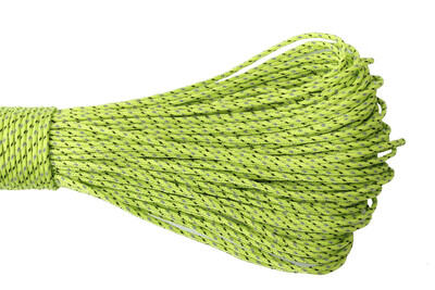 GEGEDA 2 mm atspindintis „Paracord“ 3 vijų „Paracord“, skirtas išgyvenimui, parašiutui skirta virvelė, kempingas