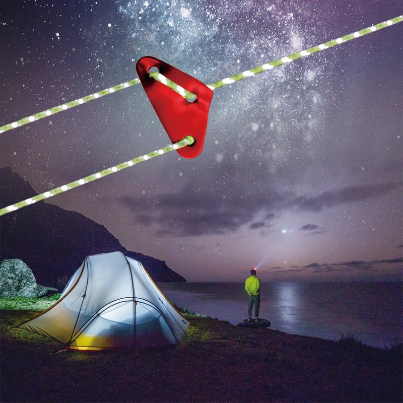 GEGEDA 2 mm atspindintis „Paracord“ 3 vijų „Paracord“, skirtas išgyvenimui, parašiutui skirta virvelė, kempingas