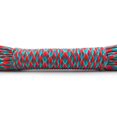 Aukštos kokybės 31 metras 100 pėdų Paracord 550 III tipo 9 stovas Paracord laidinis lynas Išgyvenimo rinkinys Didmeninė prekyba žygiams kempingams