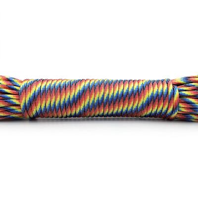 Aukštos kokybės 31 metras 100 pėdų Paracord 550 III tipo 9 stovas Paracord laidinis lynas Išgyvenimo rinkinys Didmeninė prekyba žygiams kempingams