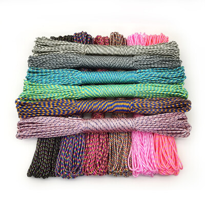 100 metri 328 pēdas Paracord 3 mm, viens statīvs, serdeņi Paracord izdzīvošanai Izpletnis Aukla štrope Kempings Kāpšana Kempings Virves pārgājieni