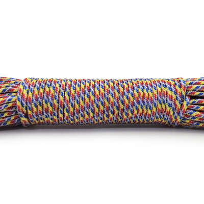 100 metrų 328 pėdų Paracord 3 mm vienas stovas Šerdys Paracord išgyvenimui Parašiuto Virvelė Kempingas Laipiojimas Stovyklavietė Žygiai virve