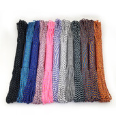 31 metras 100 pėdų skersmuo 3 mm vieno stovo šerdies lynas, skirtas išgyvenimui Parašiuto virvelė Palapinės virvė, skirta žygiams, stovyklavimui