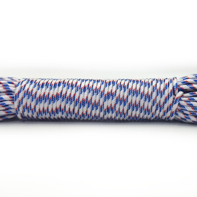 31 metras 100 pėdų skersmuo 3 mm vieno stovo šerdies lynas, skirtas išgyvenimui Parašiuto virvelė Palapinės virvė, skirta žygiams, stovyklavimui