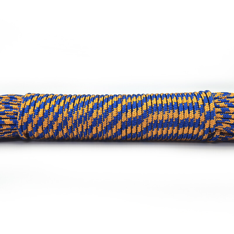 31 metras 100 pėdų skersmuo 3 mm vieno stovo šerdies lynas, skirtas išgyvenimui Parašiuto virvelė Palapinės virvė, skirta žygiams, stovyklavimui