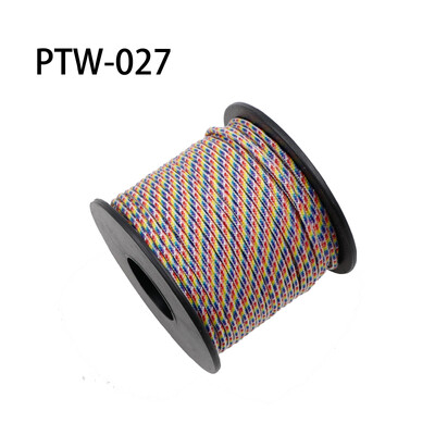 New Mil Spec Type I 3 toroane Miez 100 picioare (31 m) Snur de supraviețuire în aer liber Parașuta Snur Paracord cu diametru de 2 mm Bobină de micro cablu