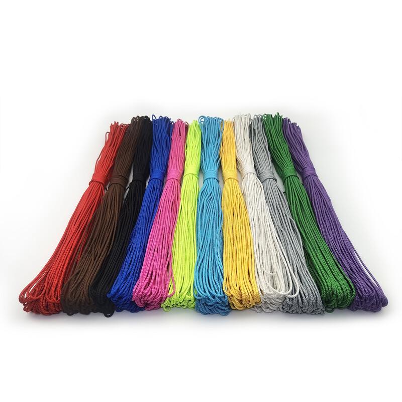 Priemer 1,5 mm Paracord Camping Clothesline Taktický náramok Doplnok Náramok Náhrdelník Lano na šperky Korálkový náramok