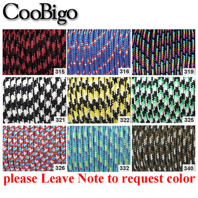 3 mm Paracord 350 parašiuto laidas, lauko žygiai, stovyklavimas, išgyvenimo apyrankė, virvė šunų antkaklio juostos priedai, vieno šerdies 100/328 pėdų