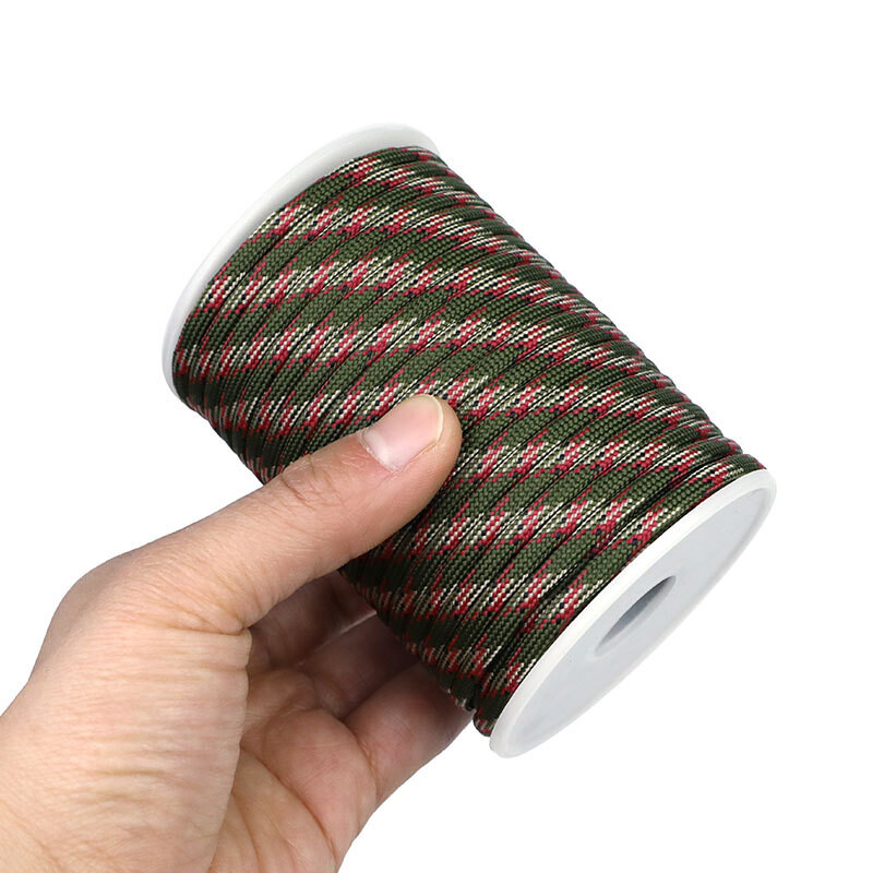 30 50 M skersmuo 4 mm 9 gyslų 550 Paracord laidas, skirtas išgyventi lauko kempinguose.