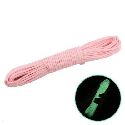 10 m Paracord 550 kempingo išgyvenimo švytinčios virvės diržas EDC švytintis parašiutas 9 dalijami lauko laido priedai Laipiojimo žygiai