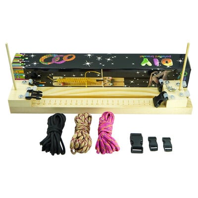 NobleEagle Ρυθμιζόμενο μήκος Paracord Jig Σετ DIY Craft Βραχιόλια Lanyard Weaving Maker Ξύλινο πλαίσιο-Σετ εργαλείων πλέξης Paracord