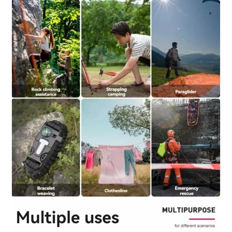 9-jezgreni 4 mm ručno tkani paracord prikladan za kampiranje na otvorenom, pričvršćivanje šatora, pakiranje i vezanje, planinarenje, narukvice za preživljavanje DIY