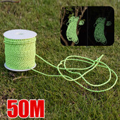 Paracord reflectorizant de 50 m, cordon de parașută de 2,5 mm, frânghie de supraviețuire pentru camping în aer liber, umbrelă durabilă, cort, cureaua pentru cureaua pentru rufe