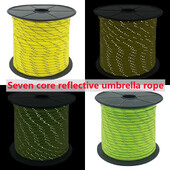 50M daugiafunkcinė lauko 7 gyslų skėčio virvė pinta virvė atspindinti išgyvenimą gelbėjimo skėčio virvė stovyklavimo skėčio virvė