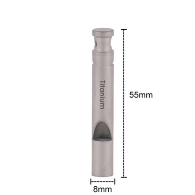 Tiartisan Accesorii pentru drumeții Fluiere din titan Apelați colegii de echipă Camping în aer liber Vânătoare Echipament de supraviețuire Fluiere de siguranță