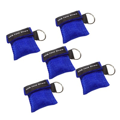 5/6/8/10 vnt. Lauko avarinis naudojimas CPR kaukė gaivinti veido kaukė Vienkartinė kelioninė CPR kišeninė kaukė raktų pakabuko žiedas