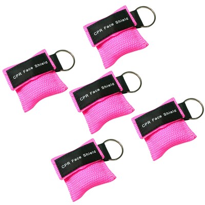 5/6/8/10 vnt. Lauko avarinis naudojimas CPR kaukė gaivinti veido kaukė Vienkartinė kelioninė CPR kišeninė kaukė raktų pakabuko žiedas